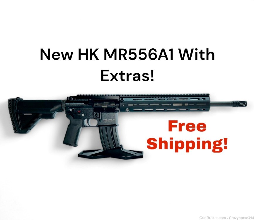 NEW! HK MR556A1 30RD 5.56 NATO RIFLE WITH EXTRAS - FREE SHIPPING!-img-0