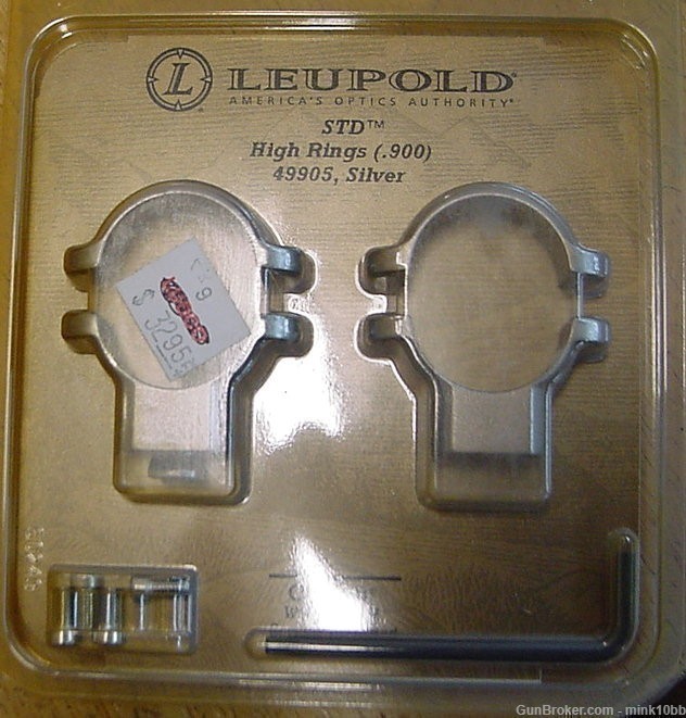 Leupold High Scope Rings Silver  49905-img-0