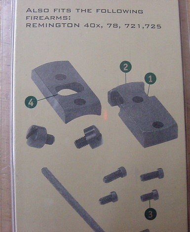 Remington 700 LA-SA Weaver Dovetail Scope Bases-img-1