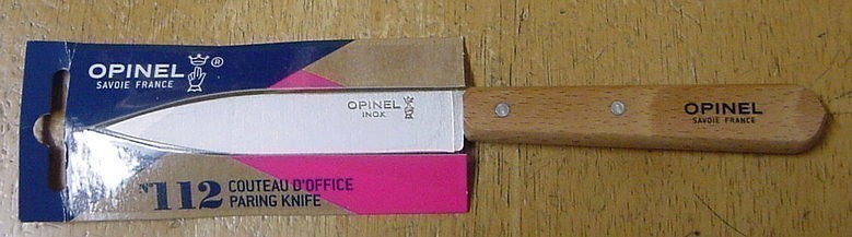 Opinel  Paring  Knife Beechwood Handles OP01913-img-0