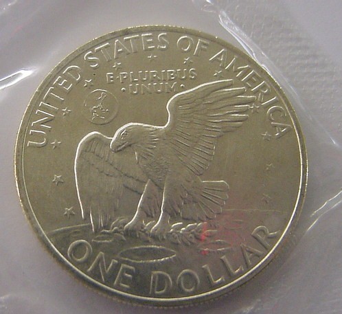 Eisenhower Ike Uncirculated  Silver 1971 Dollar-img-1