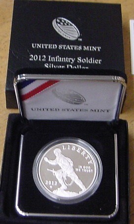 2012 Infantry Soldier Proof Silver Dollar-img-0