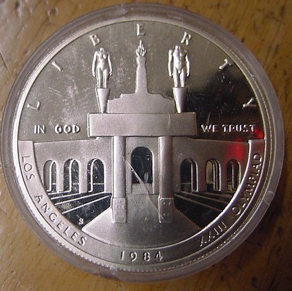 1984-S Olympic Commemorative  Silver Dollar-img-0