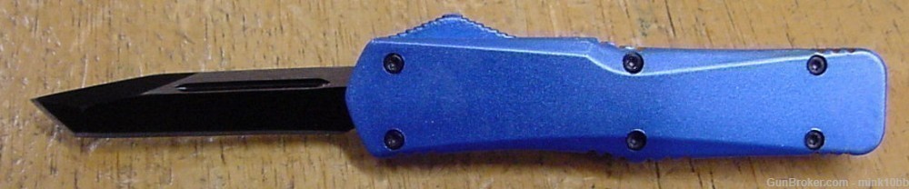 Mini Auto OTF Knife Blue-img-1