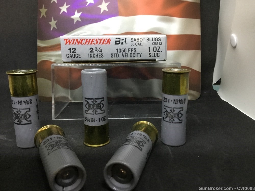 Winchester 12 Ga. 2 3/4" 1 oz, Lead Sabot Slug #XRS12 - Penny Start-img-1
