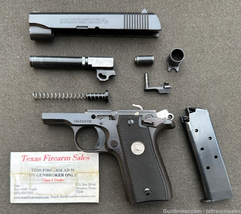 Colt Government .380 ACP, 7-shot baby 1911, Discontinued, Made in 1996-img-30