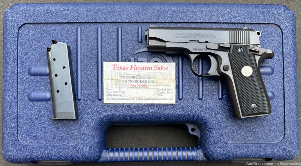 Colt Government .380 ACP, 7-shot baby 1911, Discontinued, Made in 1996-img-0