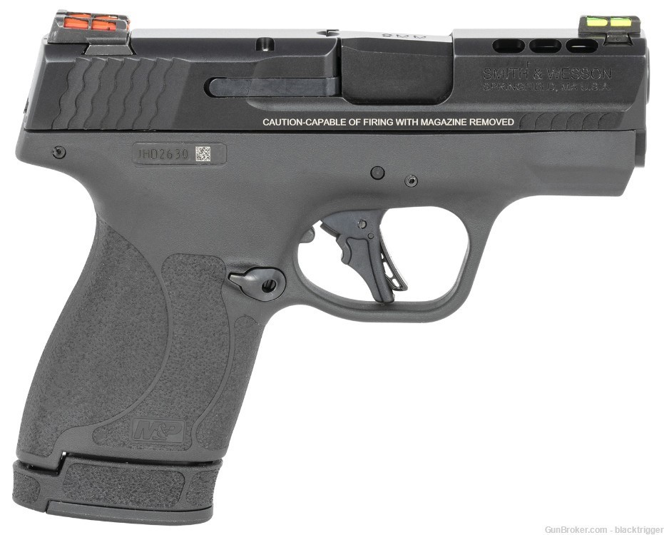 S&W 13255 Performance Center M&P Shield Plus EDC 9mm 3" Ported 10+1 Safety -img-1