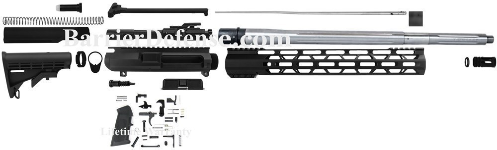 U-Build Kit AR10 20" .308 Fluted Stainless Steel Complete Kit-img-0