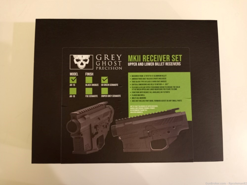 Grey Ghost Precision MKII ODG Receiver Set-img-0