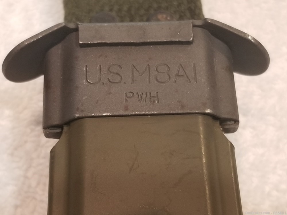 NOS Vietnam War Bauer Ordnance Corp U.S. M7 Bayonet for AR15, M16, M4-img-9