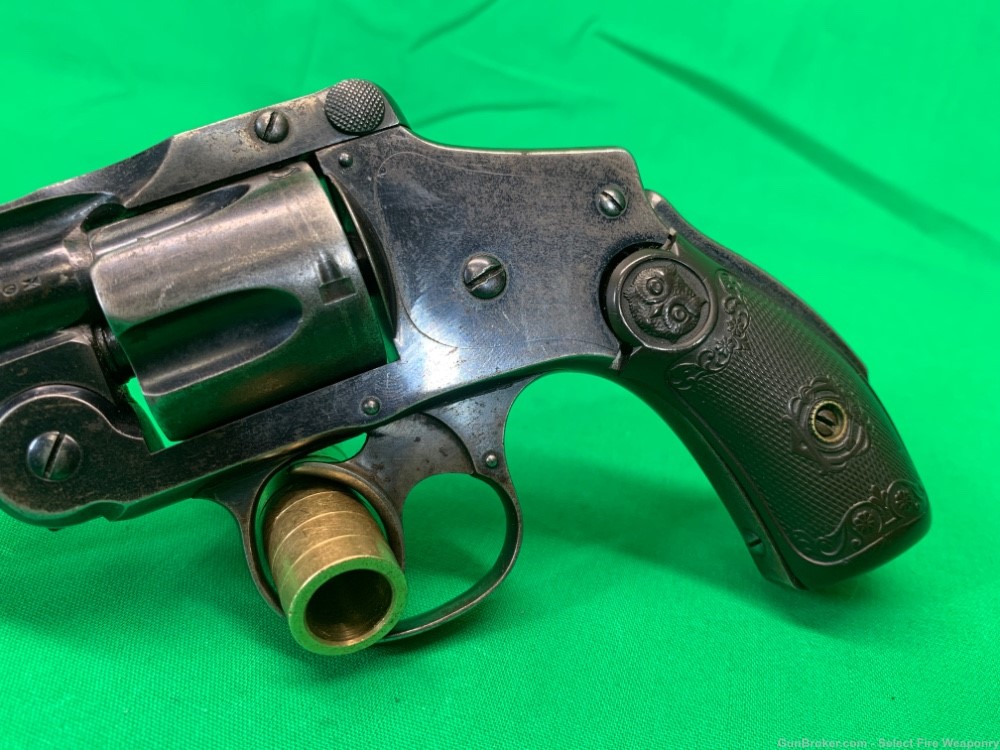 Smith and Wesson Safety Hammerless Top Break Lemon Squeeze revolver .38 S&W-img-6