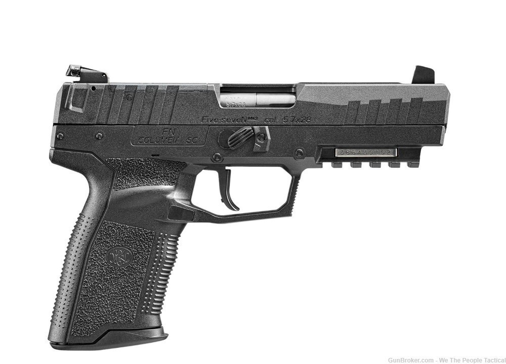 FN Five-SeveN MRD 5.7 X 28mm Pistol (2) 20+1 Mags Acc Rail Blk NEW Shipped!-img-1