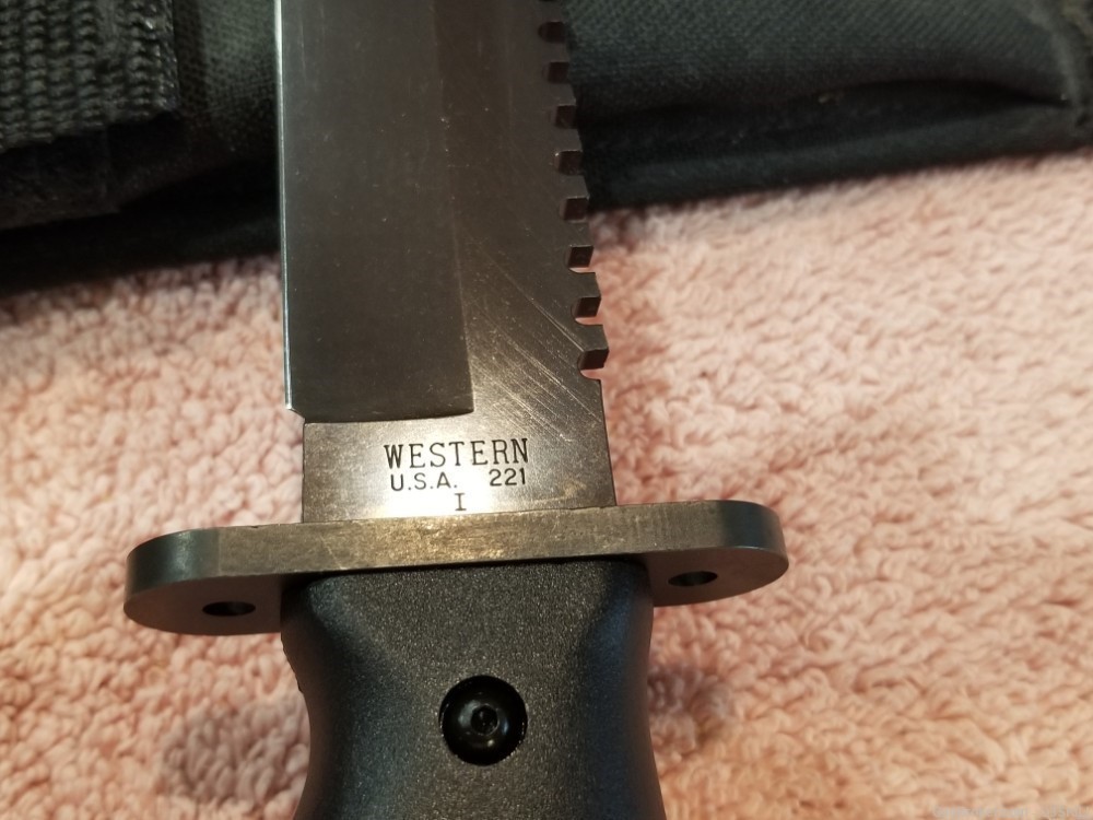Vintage 100% NOS Western Knife Company U.S.A. Combat Survival Knife-img-5
