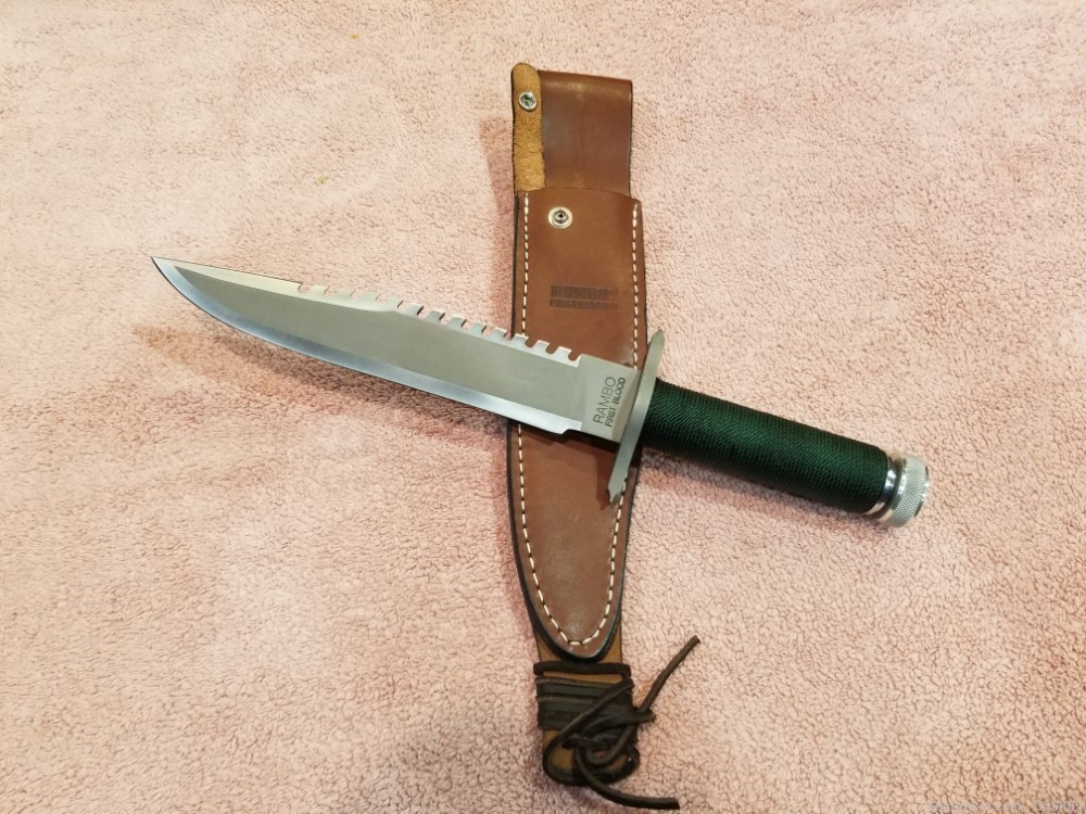 NOS 1980's Rambo First Blood Combat Survival Knife-img-3