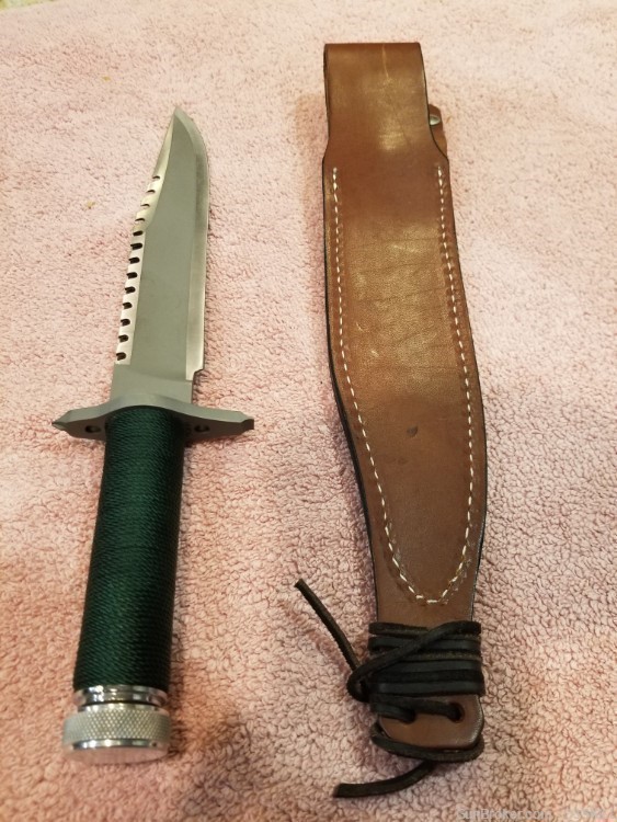 NOS 1980's Rambo First Blood Combat Survival Knife-img-7