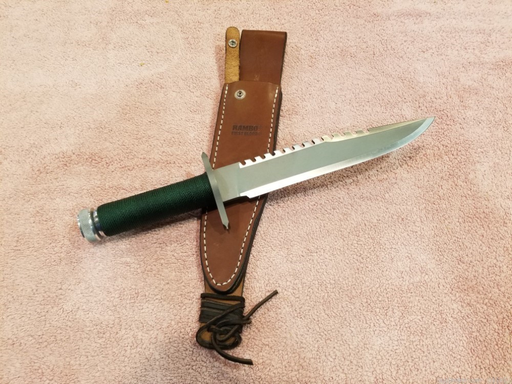 NOS 1980's Rambo First Blood Combat Survival Knife-img-0