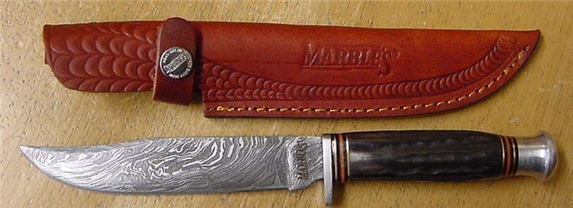 Marbles  Damascus  Hunter Knife MR449-img-0