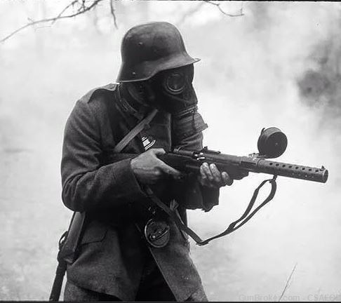 9mm GERMAN LUGER pistol & MP18 SUBMACHINEGUN . proof CARTRIDGE WW1-img-1