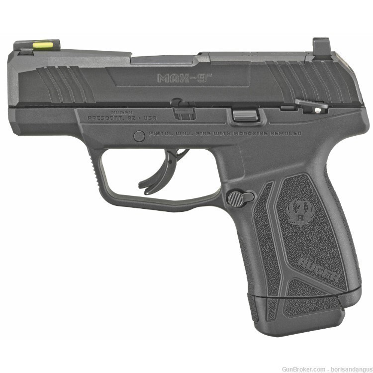Ruger Max-9 9mm pistol 3 3/16" NIB Black-img-0