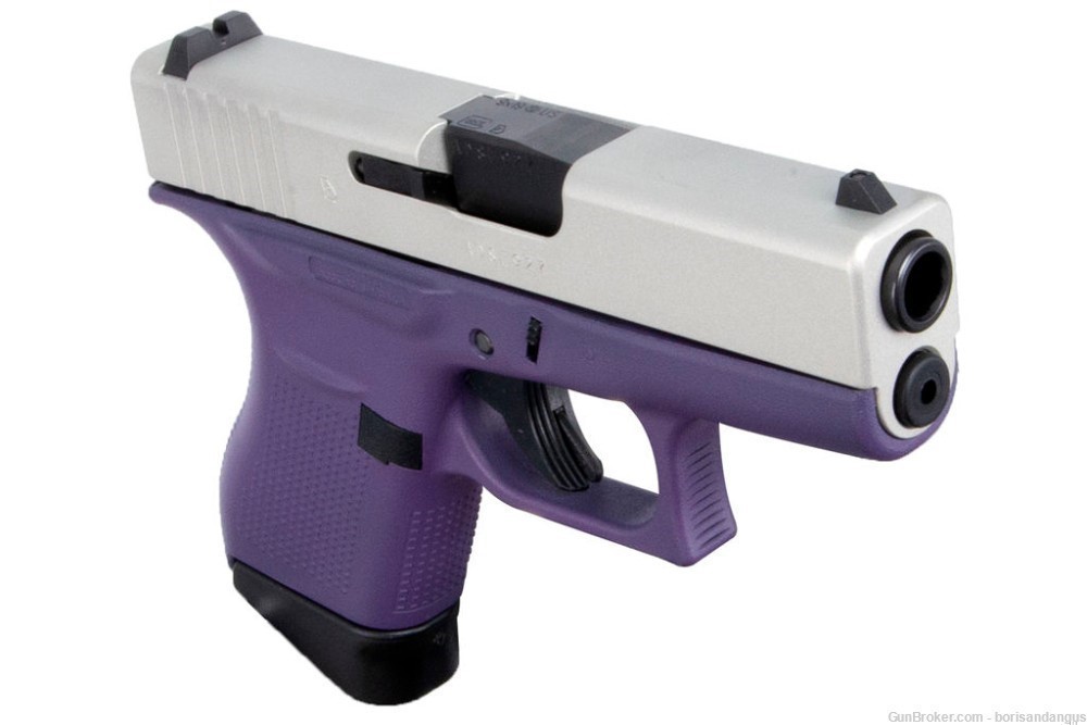 Glock 43 Purple & Stainless Cerakote 9mm NIB-img-0