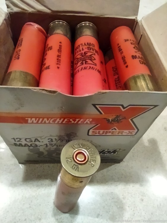 25 Winchester 12 Gauge "Drylok Super Steel" 3-1/2" MAGNUM Shotgun Shells-img-6