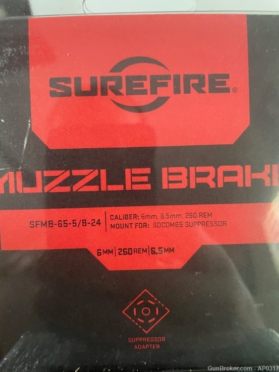 Surefire 6.5 Muzzle Brake SFMB-65-5/8-24-img-1