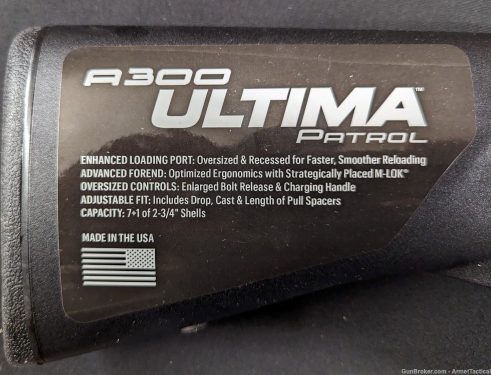 Beretta A300 Ultima Patrol Blk 12ga 7+1 LE Version! No CC Fees!-img-2