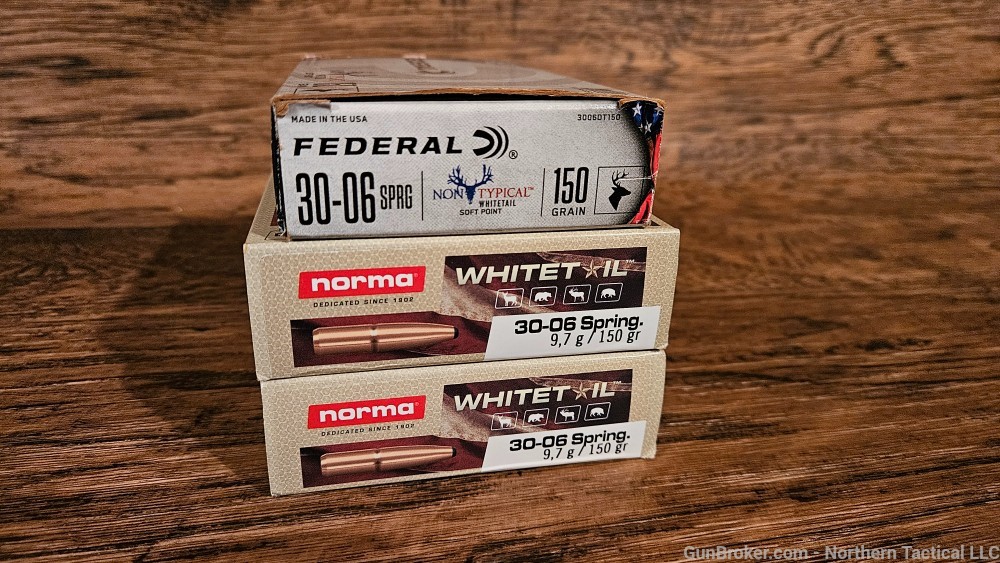 .30-06 150gr Ammo NORMA Whitetail & FEDERAL-img-0