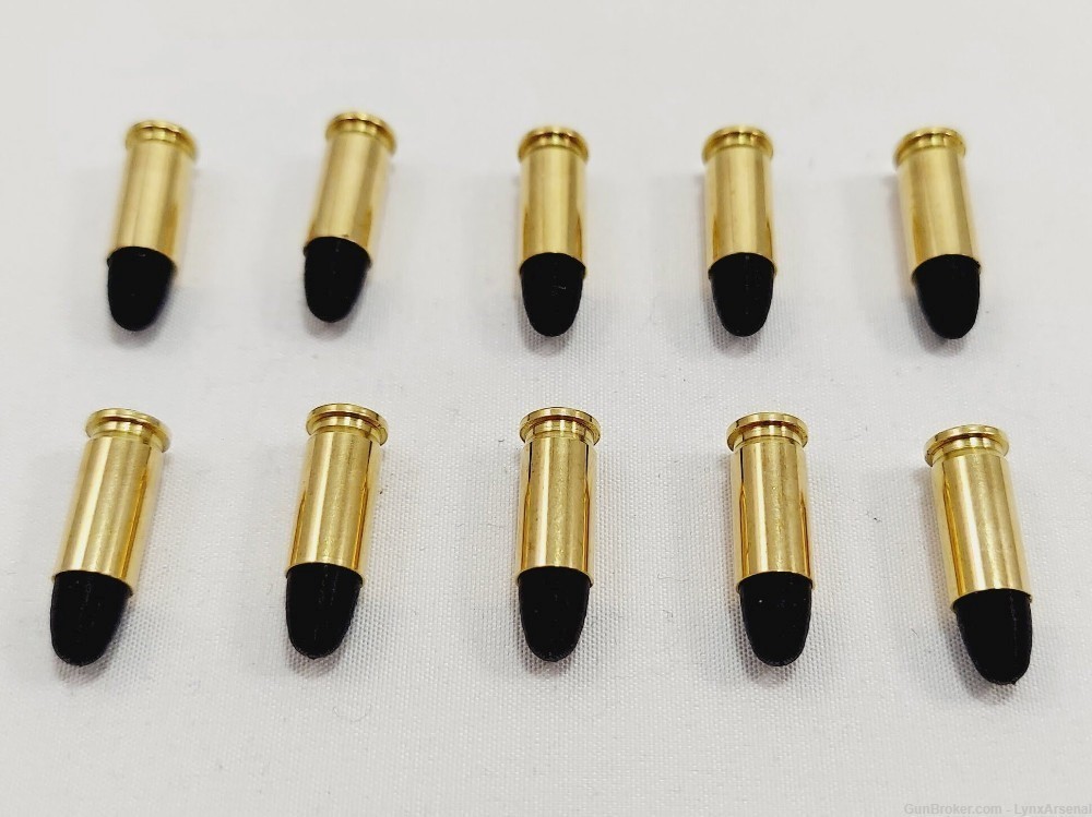 25 ACP Brass Snap caps / Dummy Training Rounds - Set of 10 - Black-img-4