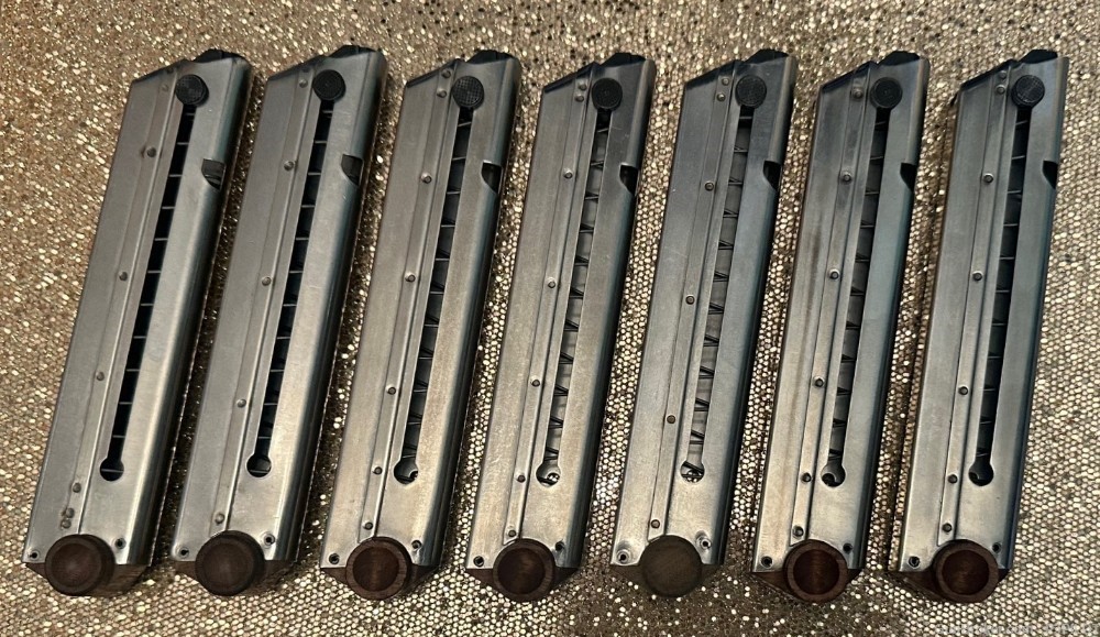Steel German Luger P08 Magazines, As New, 4 Available, Price Per Each-img-1