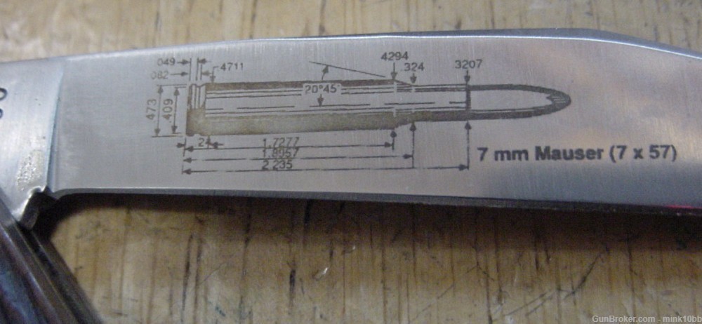 Camillus  Classic Cartridge 7mm Mauser Knife -img-1