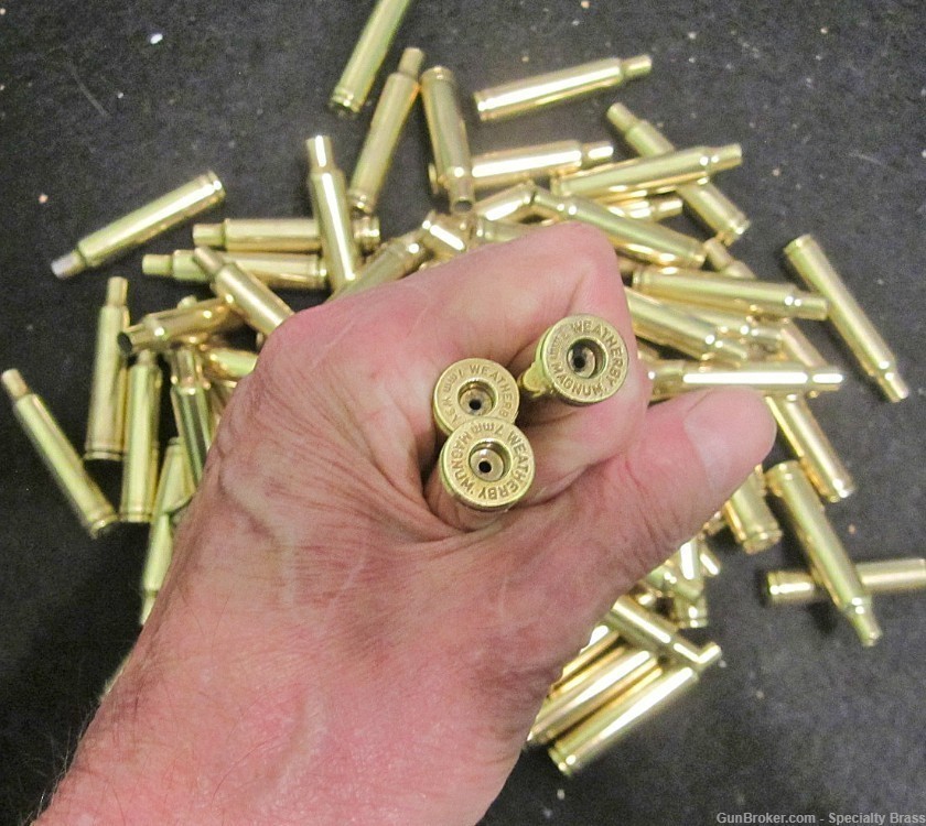 50 PC Weatherby Guaranteed Once Fired 7mm Weatherby Brass FR Shipping-img-1
