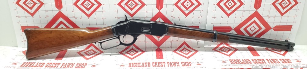 1891 Winchester Mod 1873 Saddle Ring Carbine 44-40 Penny .01 44wcf Cowboy -img-0