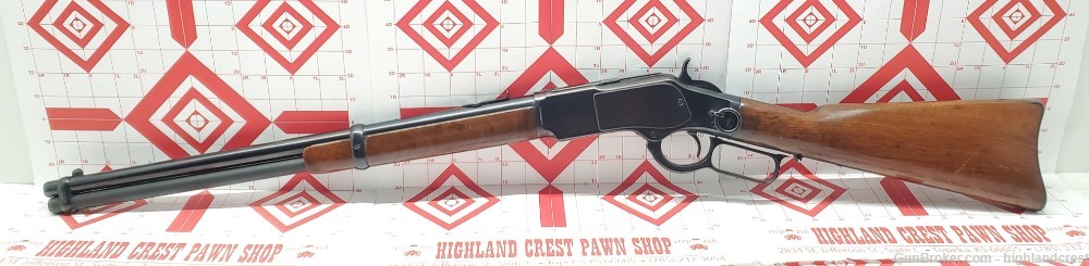 1891 Winchester Mod 1873 Saddle Ring Carbine 44-40 Penny .01 44wcf Cowboy -img-1