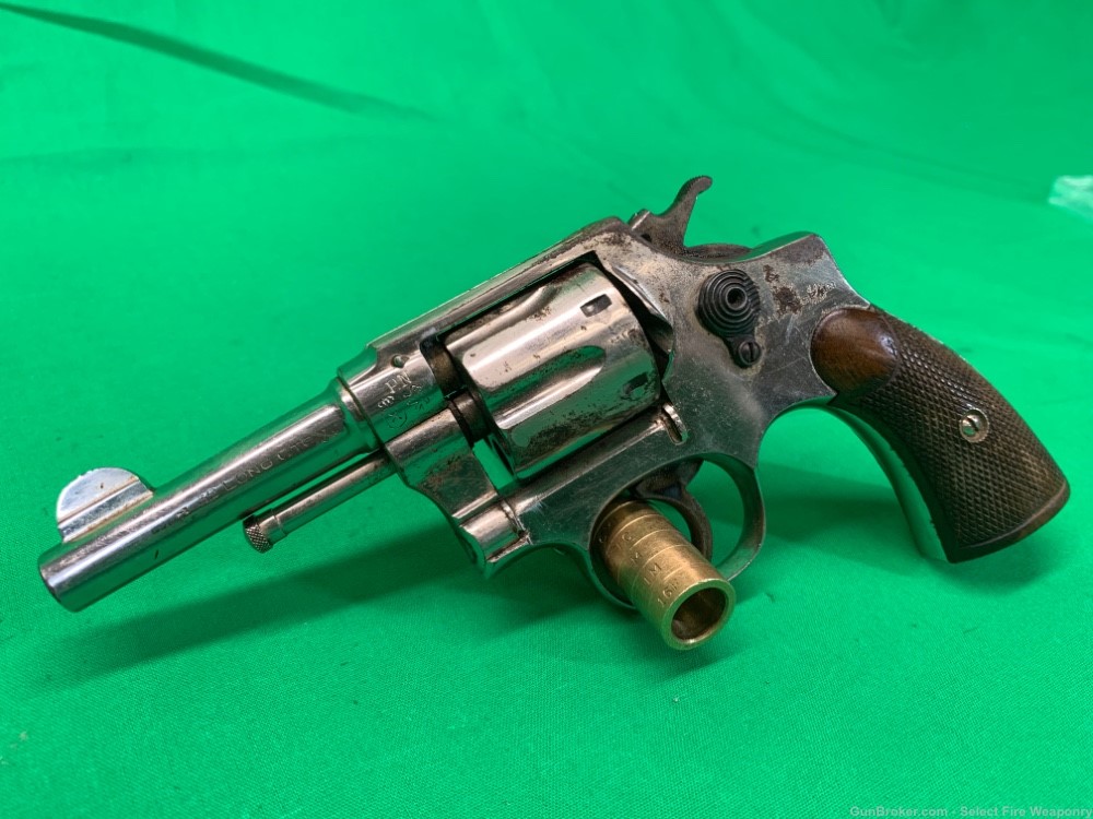 Spanish copy of Smith “I” Frame .32 S&W Long Nickel Finish Tac revolver-img-8