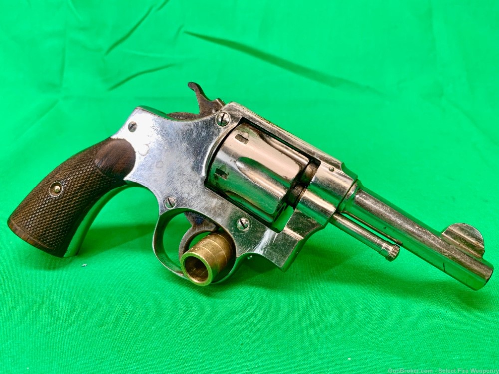 Spanish copy of Smith “I” Frame .32 S&W Long Nickel Finish Tac revolver-img-0