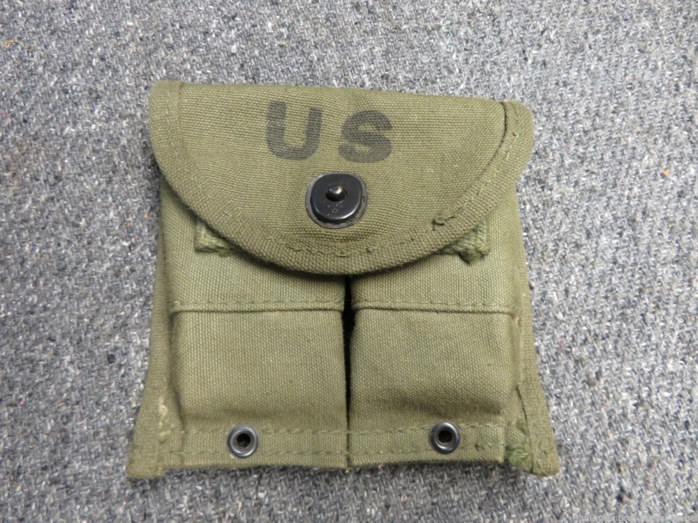 US M1 CARBINE 2-TOTAL 15RD MAGAZINES UNION HARDWARE WITH MAG POUCH-img-7