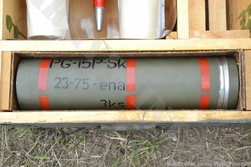(2 TOTAL) CZECH ARMY PG-9 RPG FUSE CONTAINER WITH LID (NICE DISPLAY)-img-6