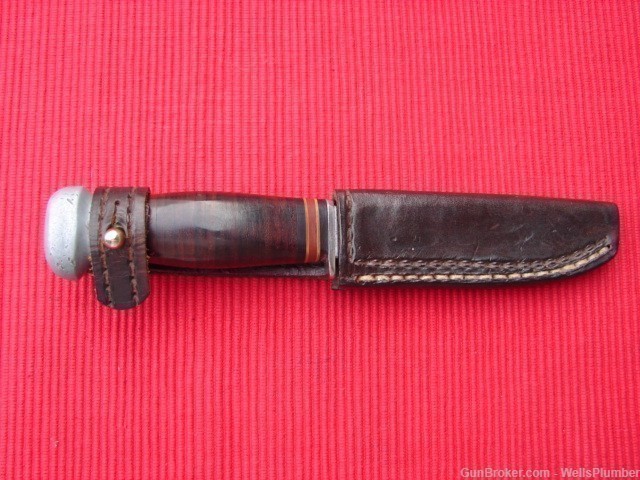 US WWII PAL RH50 FIGHTING KNIFE WITH SCABBARD (EXCELLENT CONDITION)-img-7
