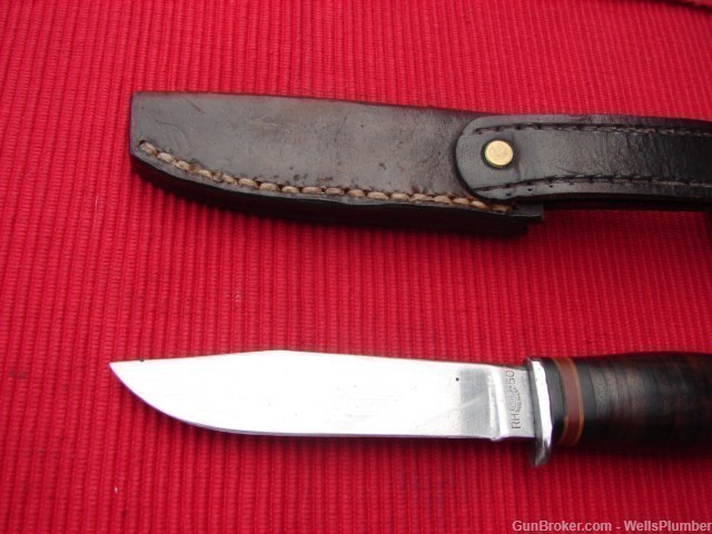 US WWII PAL RH50 FIGHTING KNIFE WITH SCABBARD (EXCELLENT CONDITION)-img-5