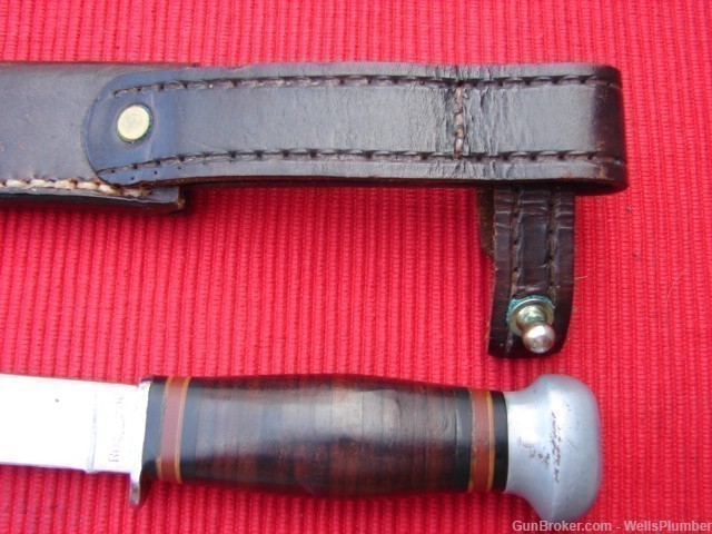 US WWII PAL RH50 FIGHTING KNIFE WITH SCABBARD (EXCELLENT CONDITION)-img-4