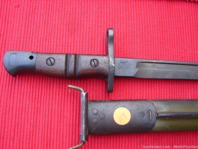 US WWI REMINGTON 1917 BAYONET WITH ORIGINAL JEWELL SCABBARD (EXCELLENT)-img-5