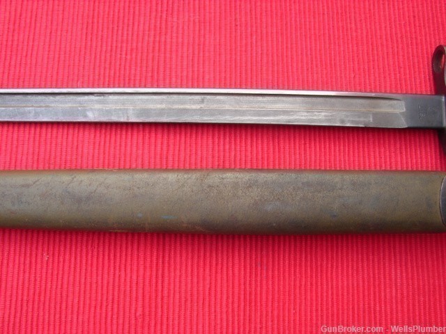 US WWI REMINGTON 1917 BAYONET WITH ORIGINAL JEWELL SCABBARD (EXCELLENT)-img-2