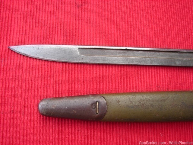 US WWI REMINGTON 1917 BAYONET WITH ORIGINAL JEWELL SCABBARD (EXCELLENT)-img-3