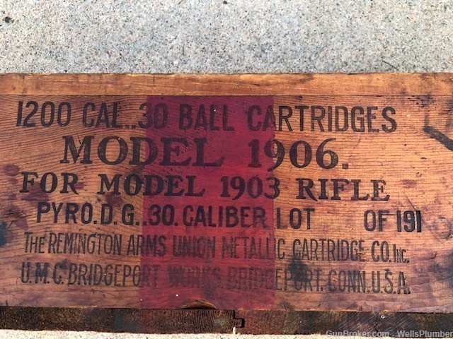 ROCKISLAND MODEL 1903 UMC 30 CALIBER 1200 ROUND 30 BALL CARTRIDGE CRATE-img-10