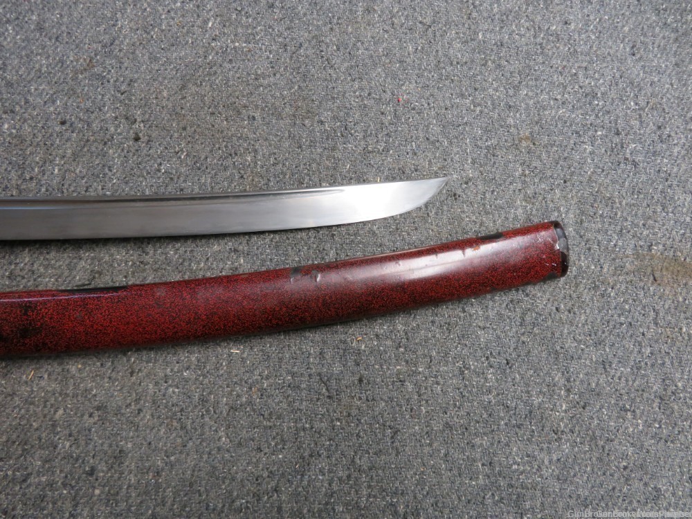 JAPANESE KOTO 15TH CENTURY WAKIZASHI SWORD WITH ORIGINAL SCABBARD (RARE)-img-4