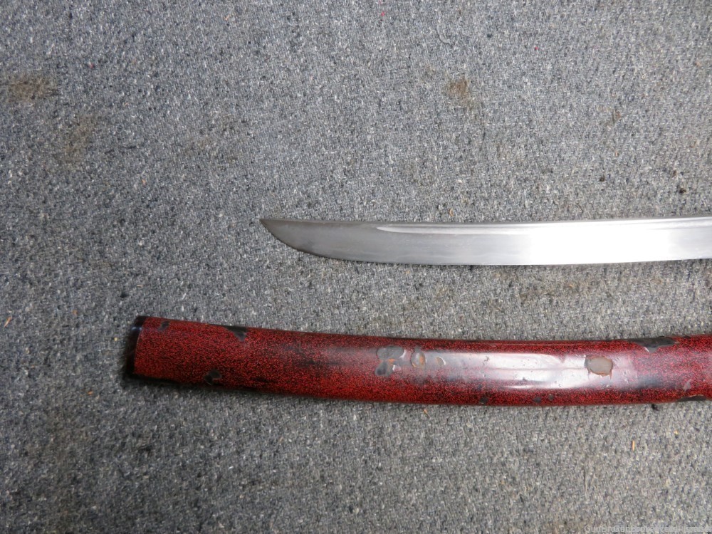 JAPANESE KOTO 15TH CENTURY WAKIZASHI SWORD WITH ORIGINAL SCABBARD (RARE)-img-6