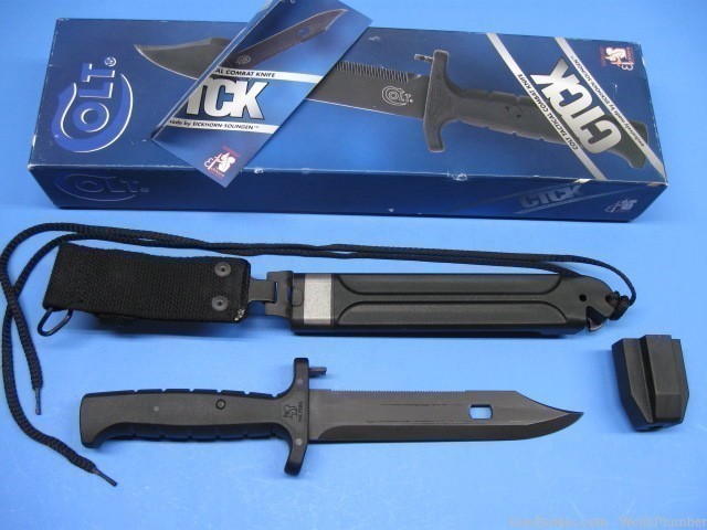 EICKHORN COLT TACTICAL COMBAT FIGHTING KNIFE WITH SCABBARD (NEW IN BOX)-img-1