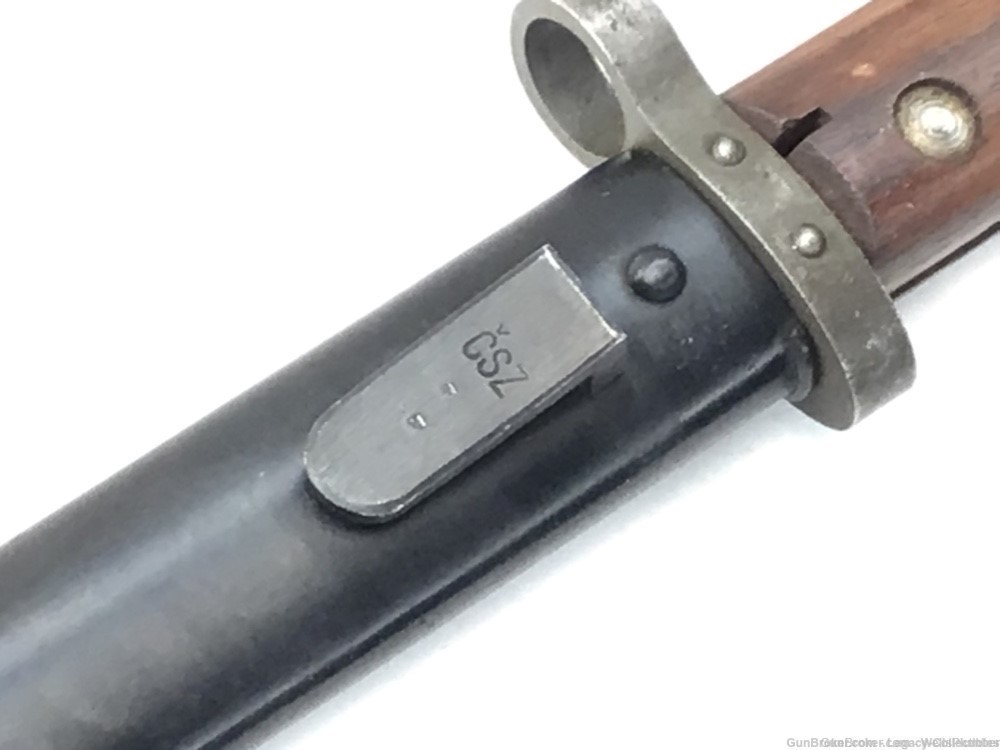 CZECH VZ-24 MAUSER 98 BAYONET WITH SCABBARD 8MM (EXCELLENT CONDITION) -img-7